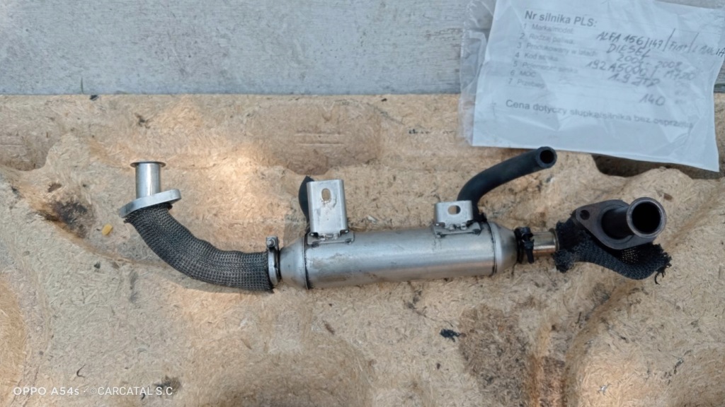 Alfa fiat радіатор вихлопних газів трубки 1.9 jtd 870552u Оригінал