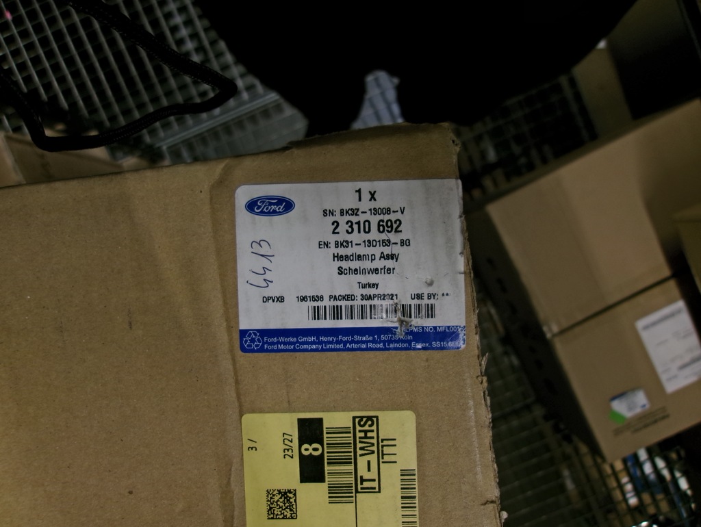 фото №3, Фара левый перед ford transit mk7 mk8