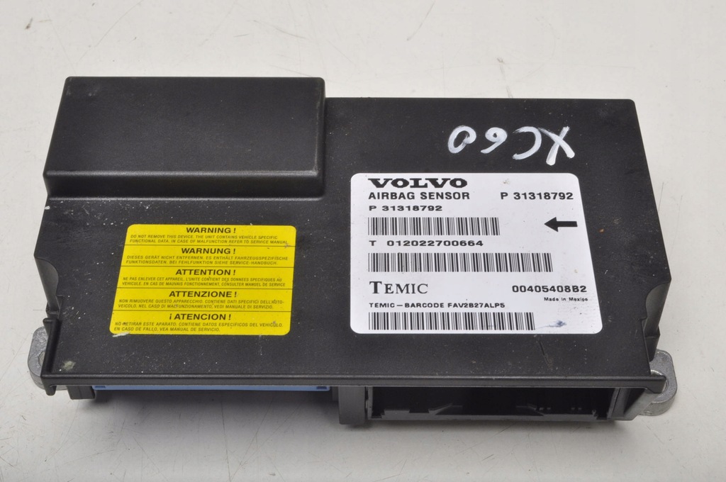фото №1, Volvo xc60 i датчик подушек подушка безопасности 31318792