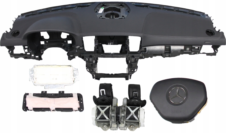 фото №1, Приборная панель консоль подушка безопасности ремни mercedes ml w166