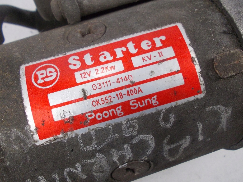 фото №5, Стартер kia carnival 2,9 tdi 2,9 td