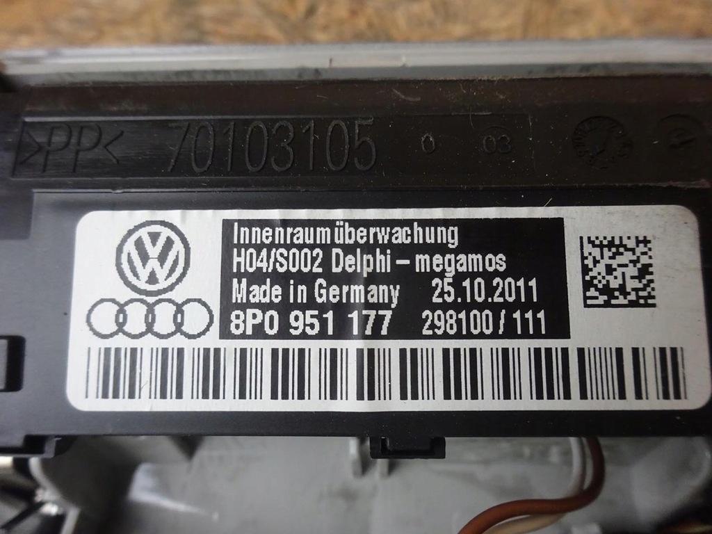 фото №11, Audi a3 8p лампа стельовий мікрофон bluetooth czarna soul s-line