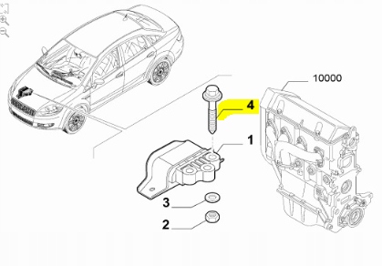 фото №6, Болт, подвеска двигателя fiat linea оригинальный номер 51789972