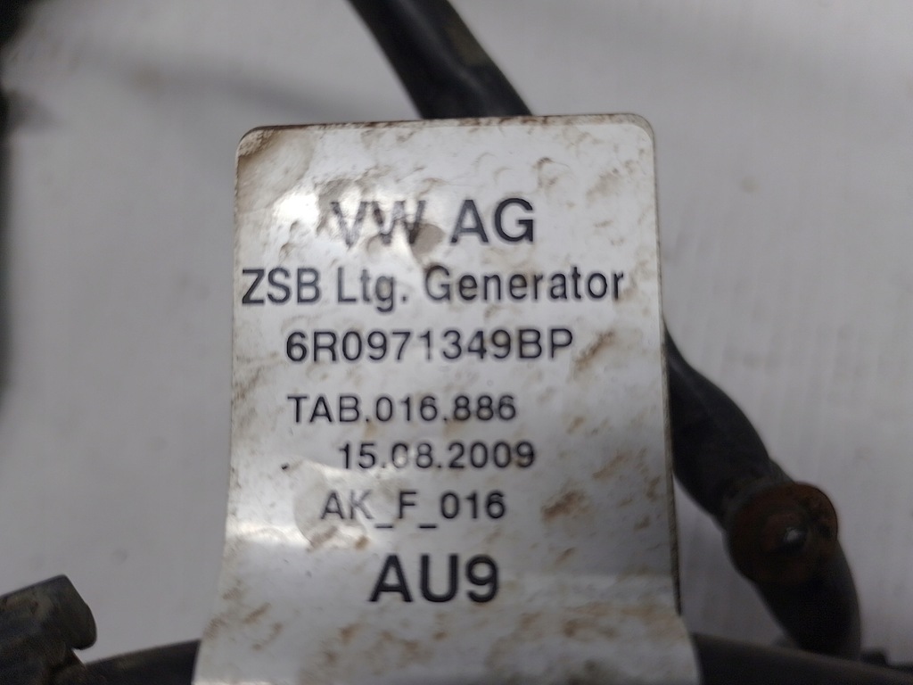 фото №9, Audi vw електропроводка генератора 6r0971349bp