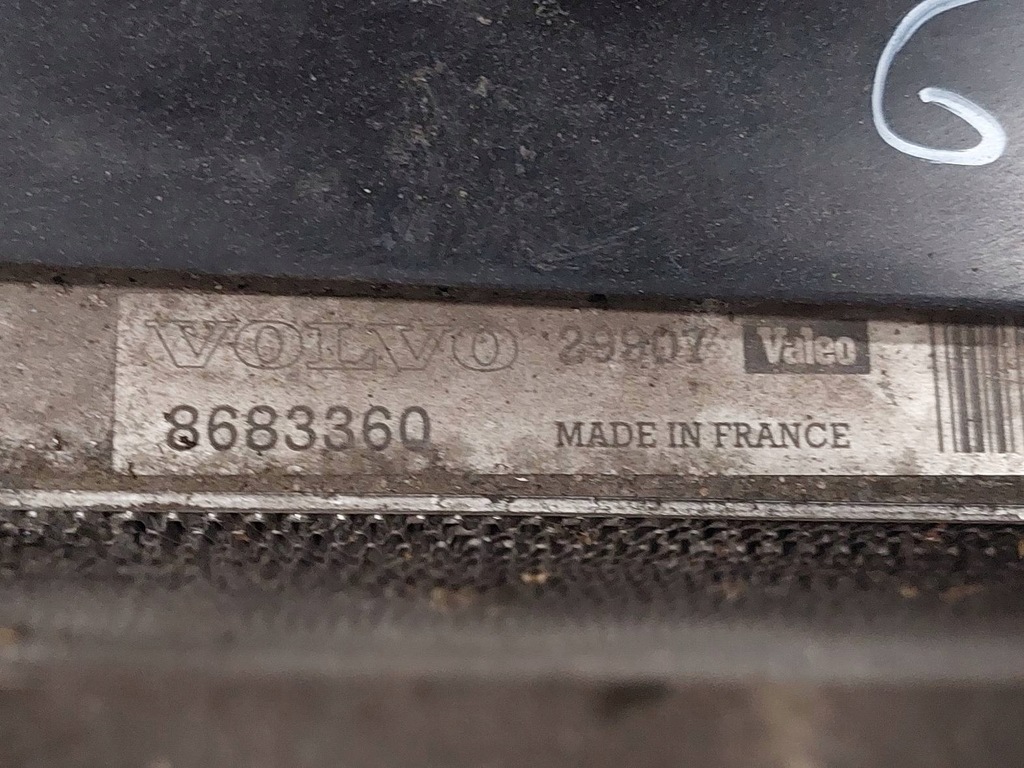 фото №5, Радиатор комплект + вентилятор volvo s60 i 2.4 20v 30680547 8683360