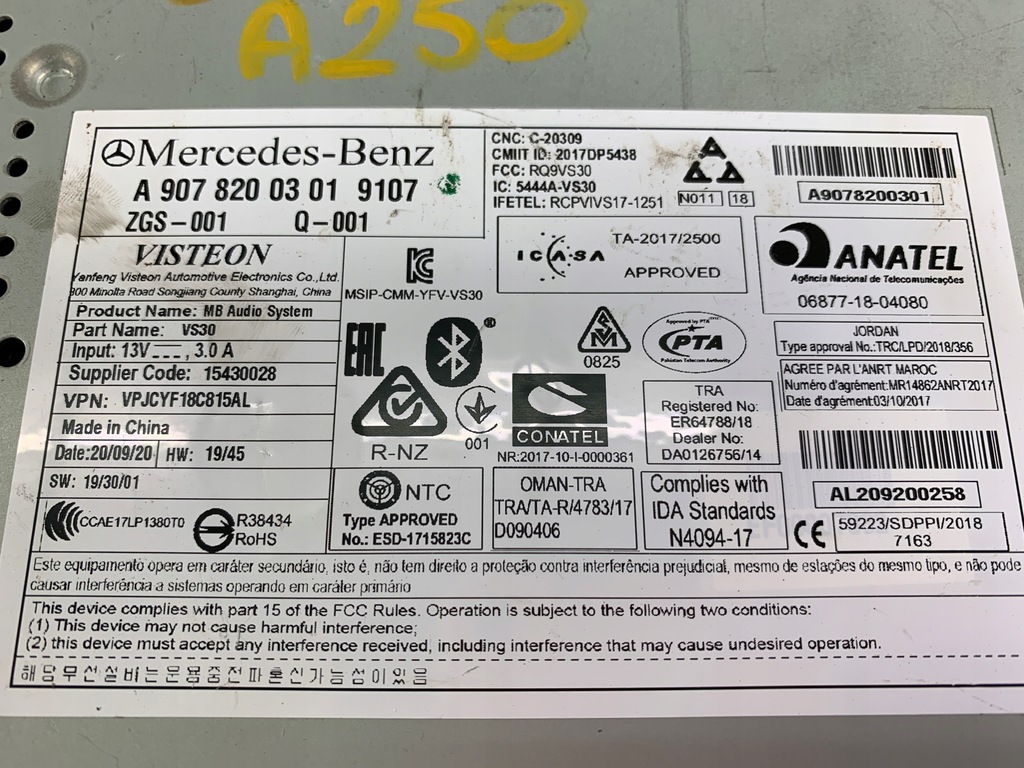 фото №4, Mercedes sprinter 907 910 2018- радио a9078200301