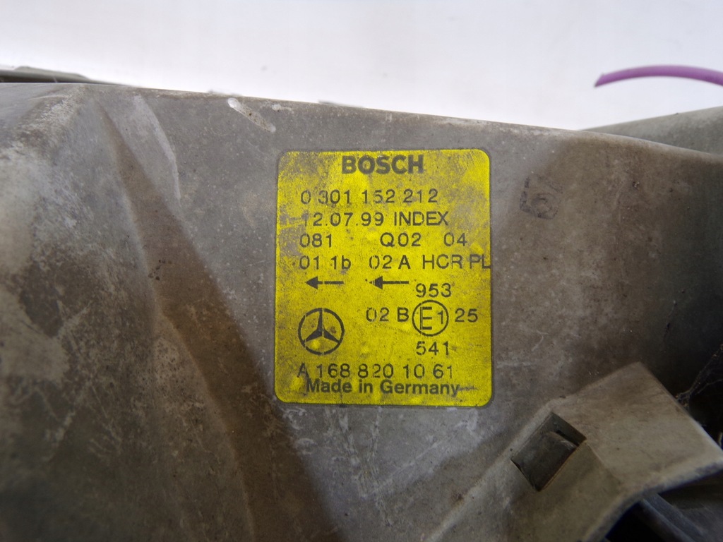 фото №11, Лампы передние перед правая левая mercedes a klasa