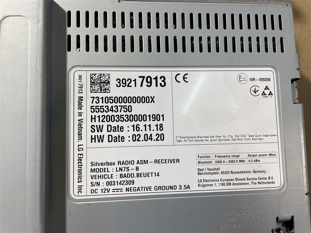 фото №7, Радіо навігація модуль блок керування роз'єми 19-22r opel astra 5 v k lift