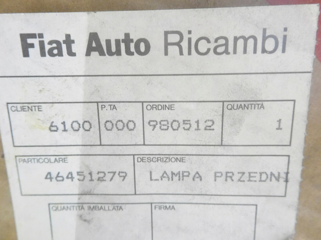 фото №11, Лампа поворотник левый fiat palio 97-02 46451279