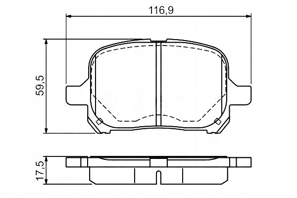 фото №2, Bosch гальмівні колодки гальмівний. toyota camry 96-01 0986424639