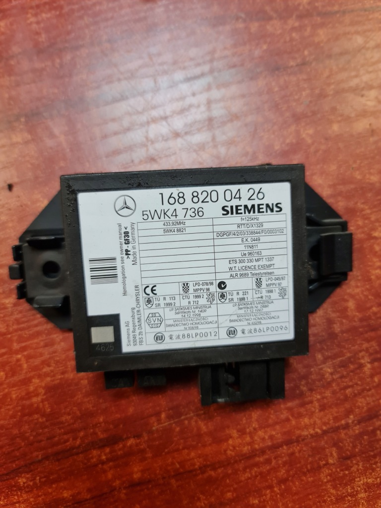 фото №1, Блок управления модуль mercedes a klasa w168 1688200426