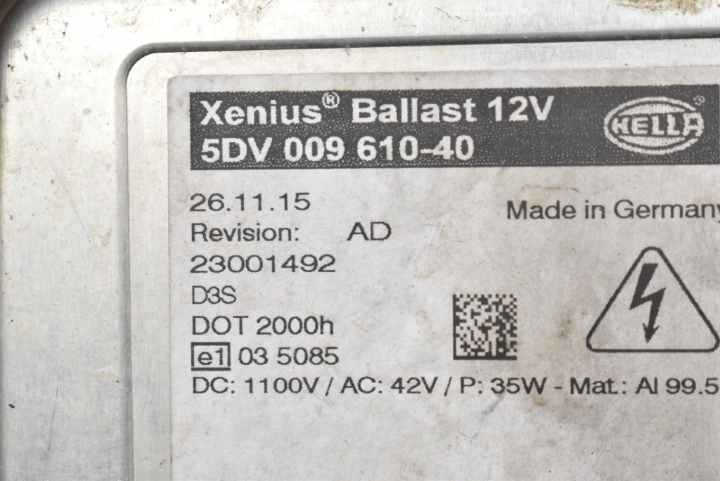 фото №8, Перетворювач ксенон ксенон ліва hella 5dv009610-40 jaguar xe x760 14-19