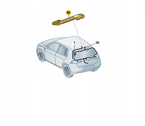 фото №15, Защита проводка крышки задняя vw seat skoda 5g6971829b