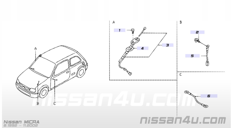 фото №8, Антена nissan micra k11 оригінальний номер 28208-5f205
