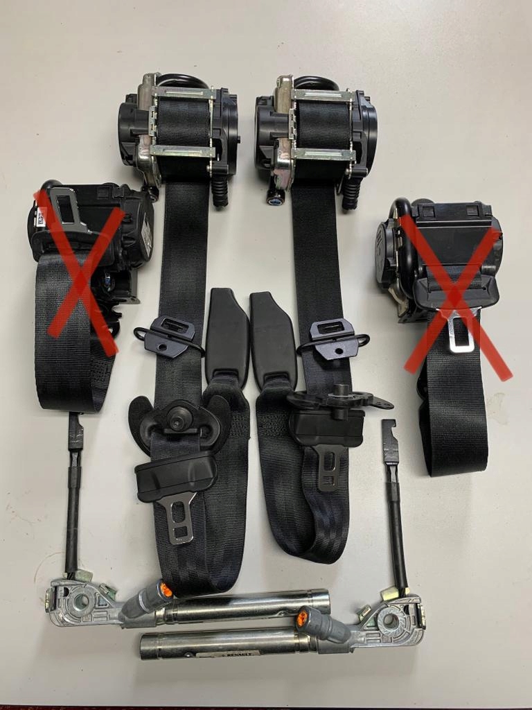 фото №1, Renault megane iv ремни перед левый правый kpl