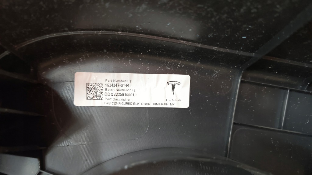 фото №12, Панель дверь обивка обшивка правый перед tesla x plaid 21-