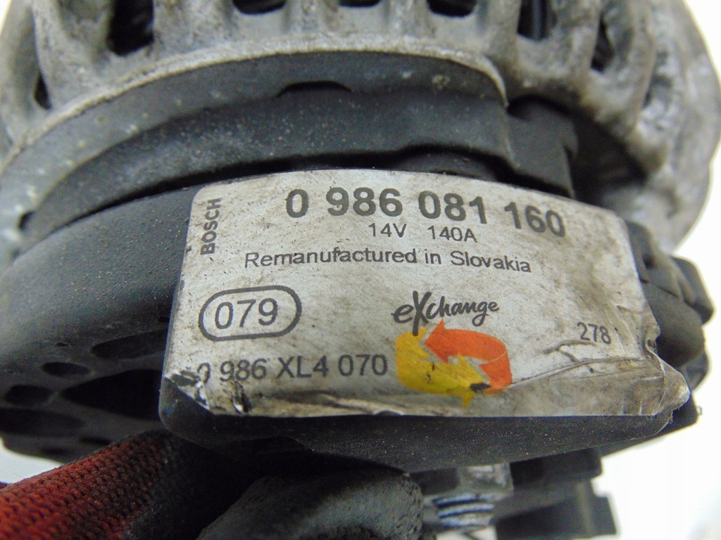 фото №14, Генератор skoda yeti 1.6 tdi 0986081160