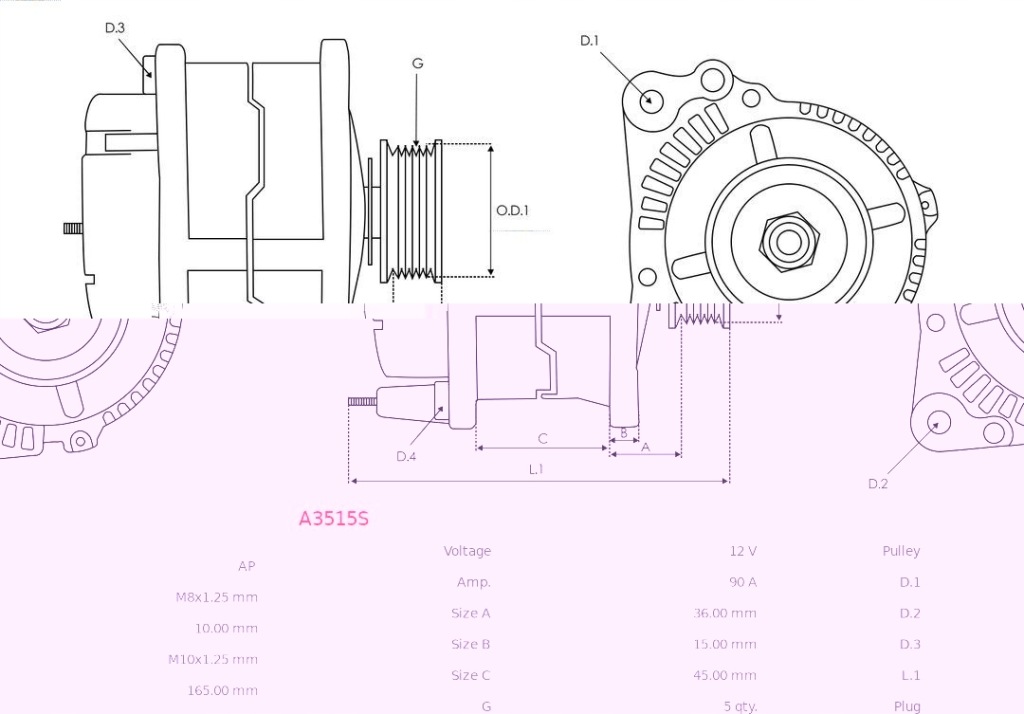 Генератор hyundai i10 2 11- Доставка