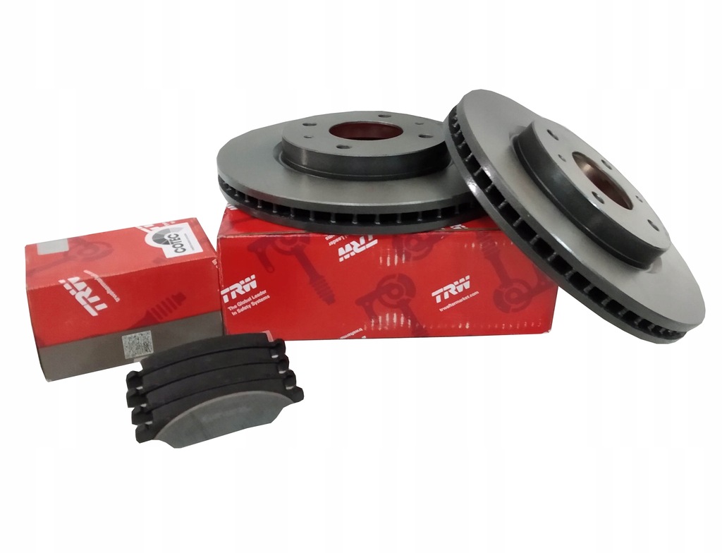 фото №1, Тормозные диски тормозные колодки перед trw df1013 gdb400 renault 19 ii chamade dacia logan