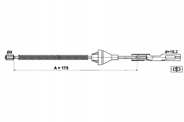 фото №1, Ate 24.3727-0663.2 cięgło, тормоз стояночный