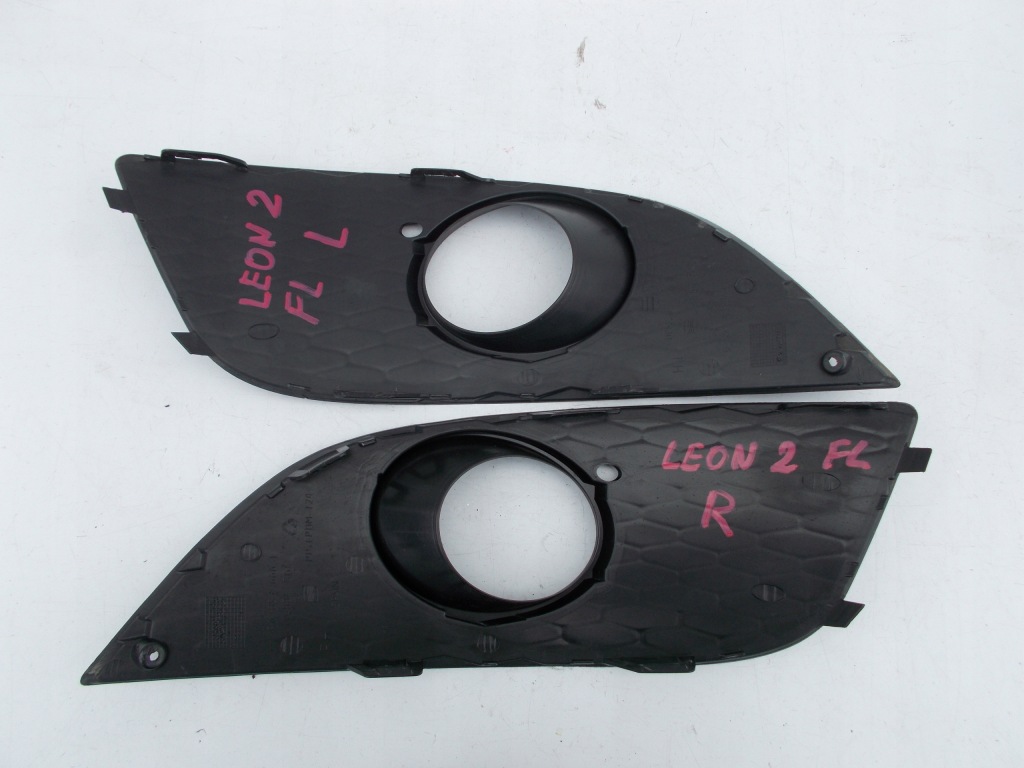 фото №12, Противотуманная фара левый правый решётка решётки seat leon ii lift 2009-2013r 1p0853666e