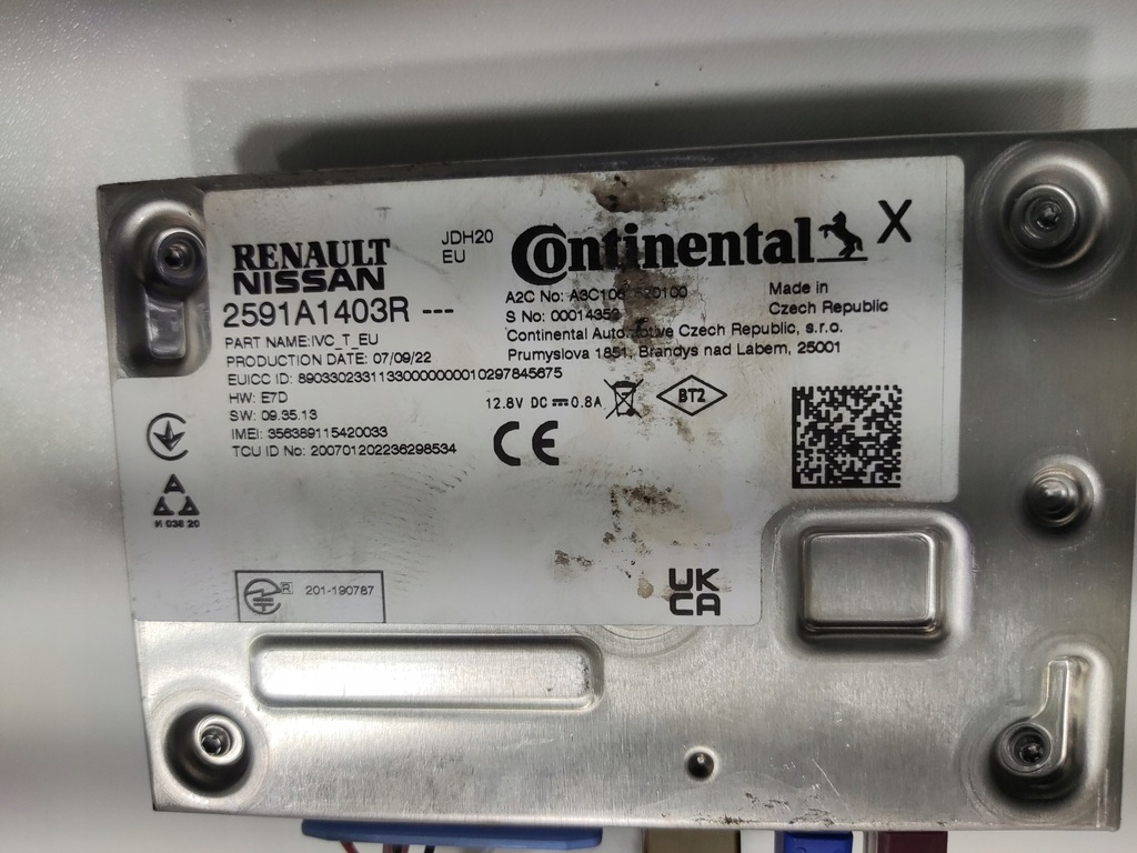 фото №4, Модуль радио навигации renault zoe ii 2591a1403r 2019-2024