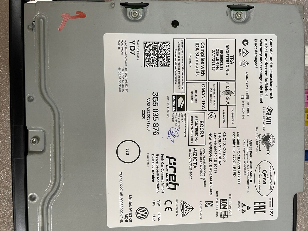 фото №16, Vw passat arteon навигация 3g5035876 5g6919606c