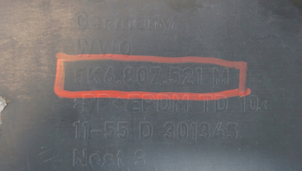 фото №12, Накладка диффузор бампера задняя vw golf vi hb 5k6807521m