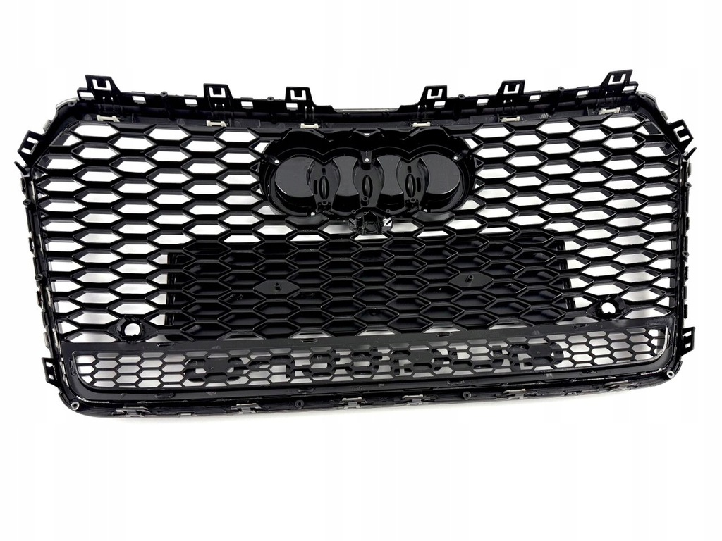 фото №13, Решётка радиатора решётка радиатора audi a7 4g8 lift 14-17 образец rs7 plaster соты чёрный блеск