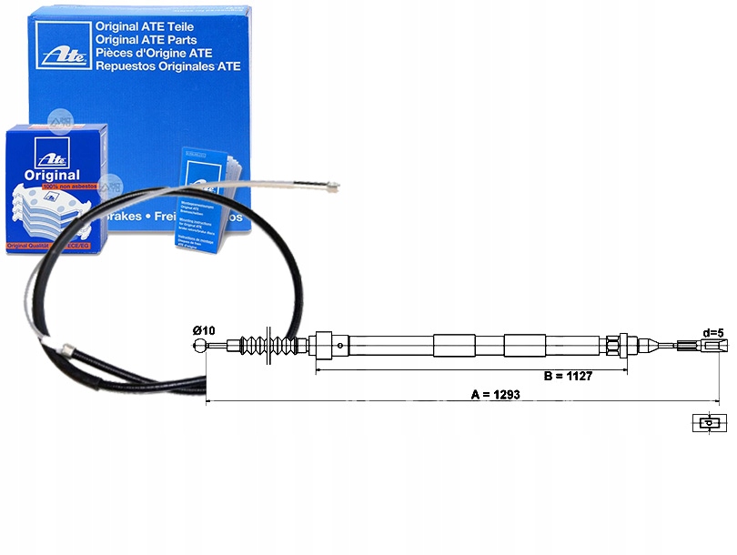 фото №1, Ate 24.3727-0163.2 cięgło, гальмо стояночний