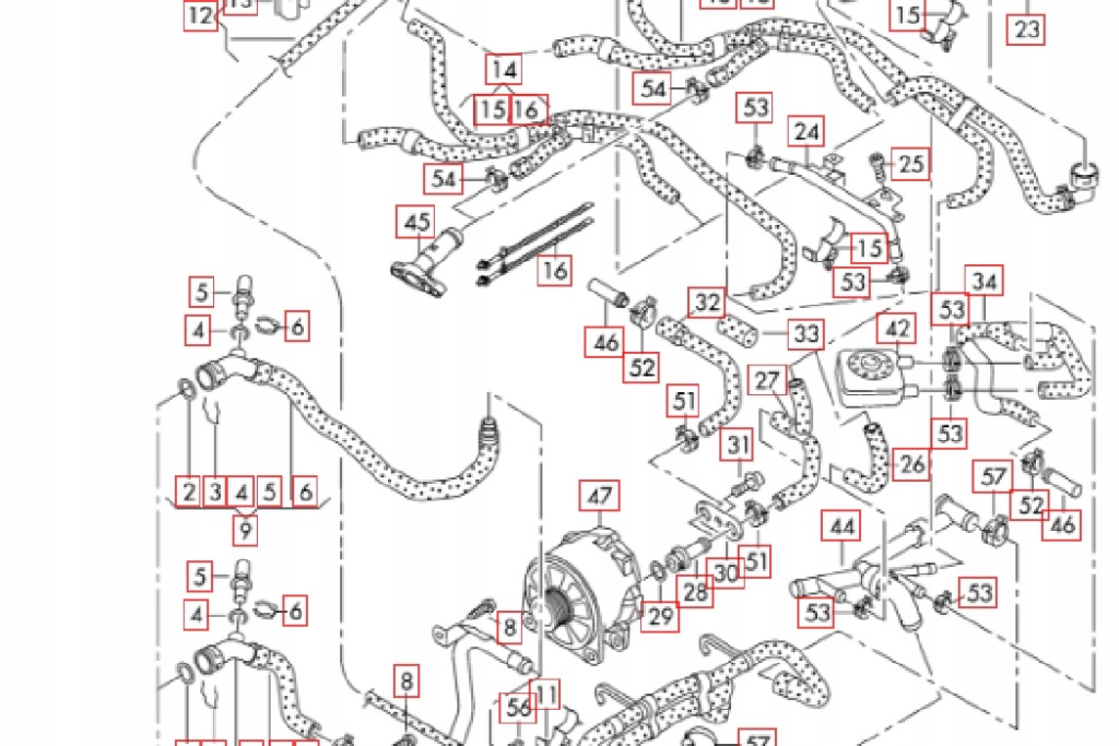 фото №8, Audi q7 4l шланг жидкость охлаждающий 7l6121065an новый оригинальный