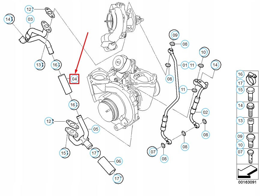 фото №10, Пабтрубок  подводящий масло do турбонагнетателя bmw 1 e81 11422249206 2249206