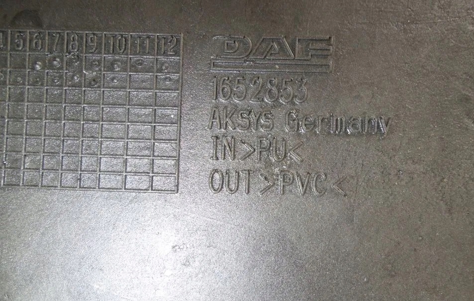 фото №3, Заглушка консоли полка верхней l daf xf 105