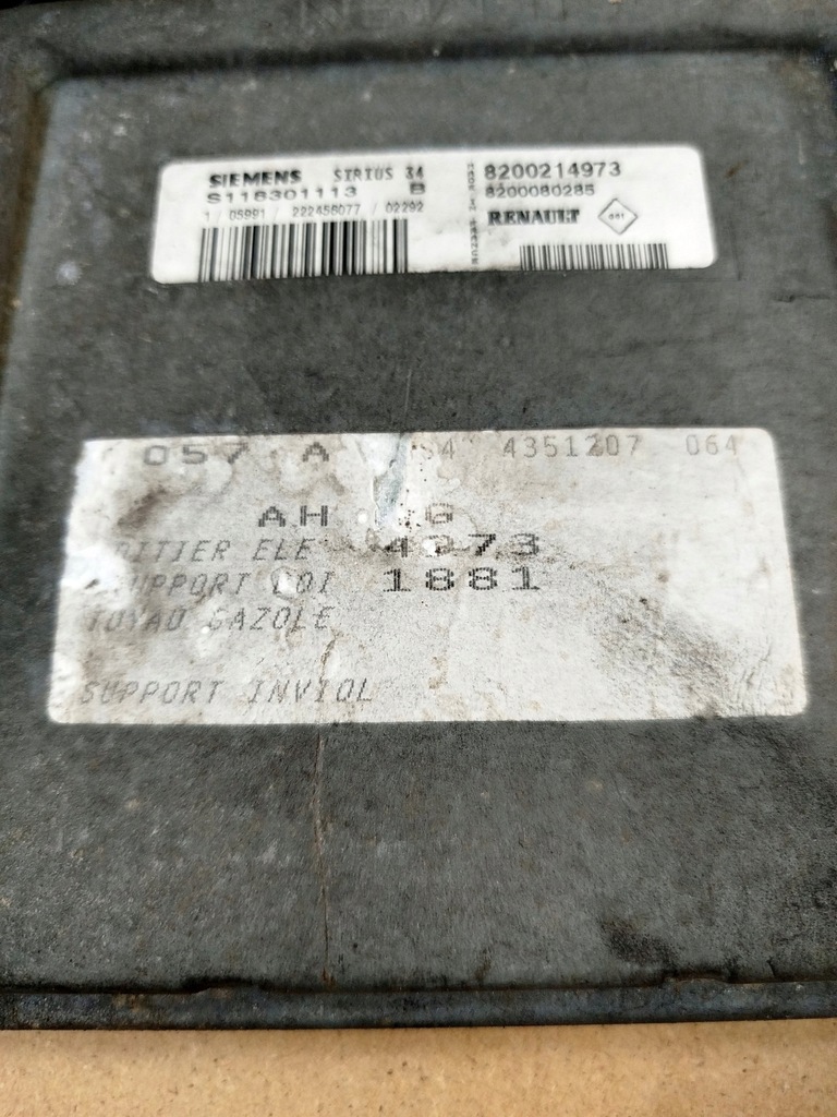 фото №5, Бортовий комп'ютер блок керування двигуна renault scenic i 8200214973