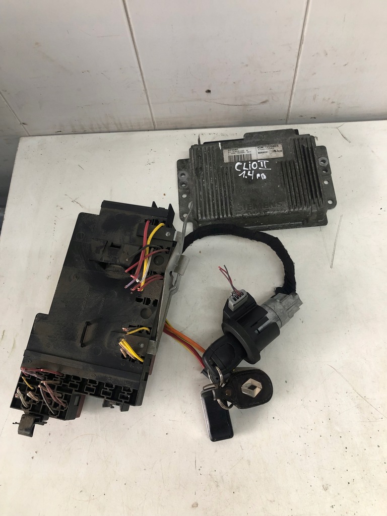 фото №1, Блок управления набор стартовый renault clio ii 1.4 бензин s115303100b