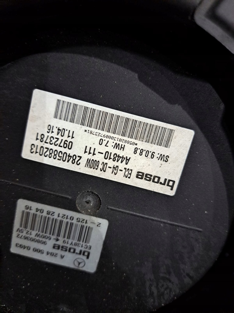 фото №7, Mercedes-benz- infiniti qx30 оригинальный номер a2049061403 вентилятор радиатора