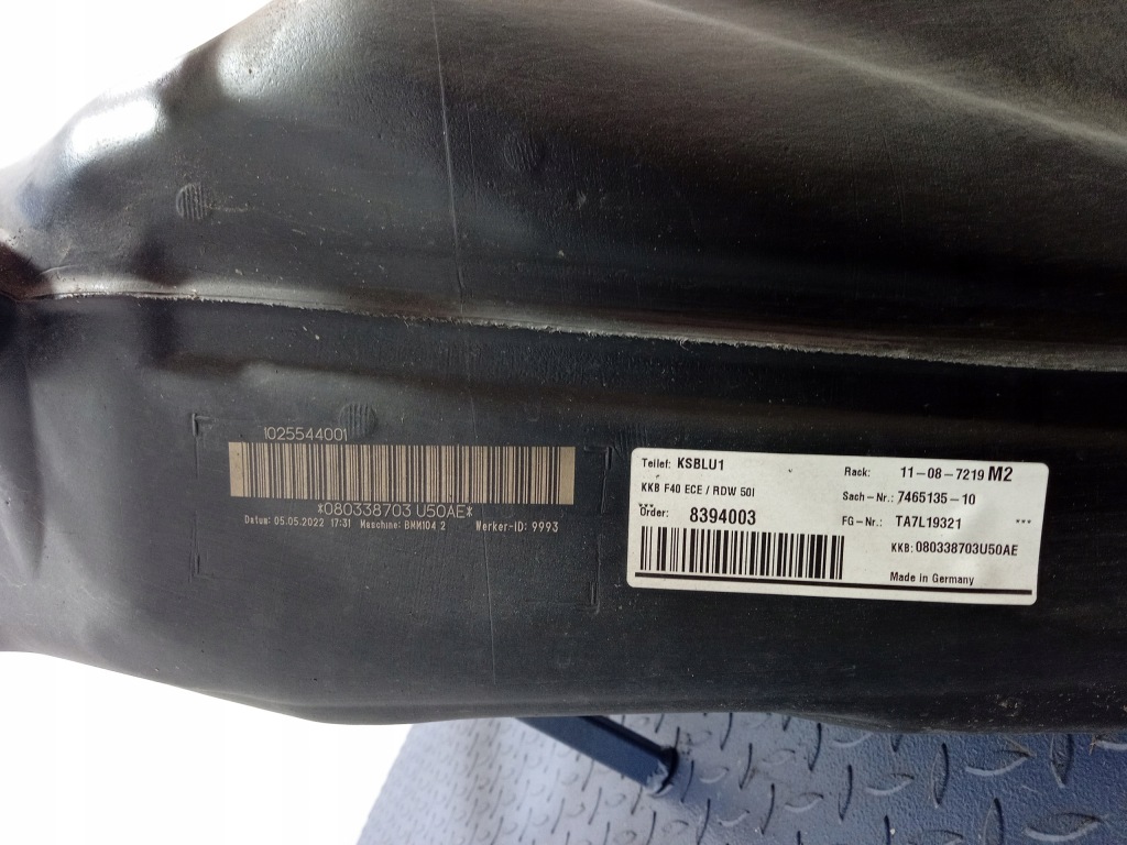 фото №5, Bmw 1 f40 b48a20t m135i xdrive bak топлива 7465135