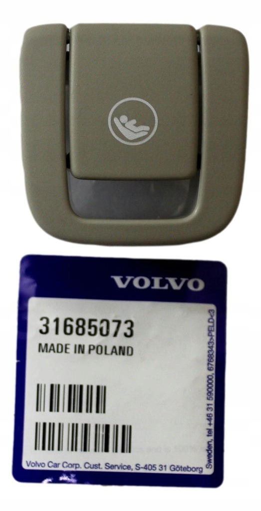 фото №1, Volvo s60 v60 роз'єм isofix сидіння сидіння оригінальний номер