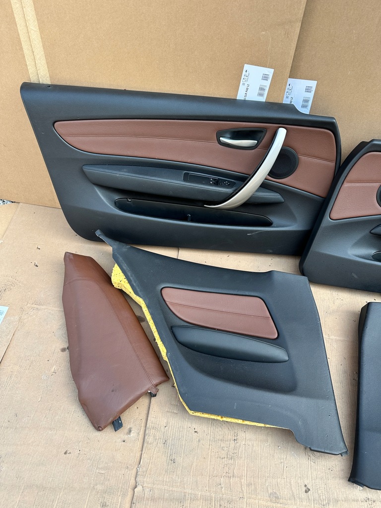 фото №14, Bmw 1 e87 сиденья заднее сиденье обшивки комплект коричневый bardzo ładne 3 дверь