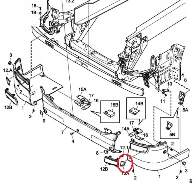 фото №3, Заглушка бампера левая хром scania s / r 17-