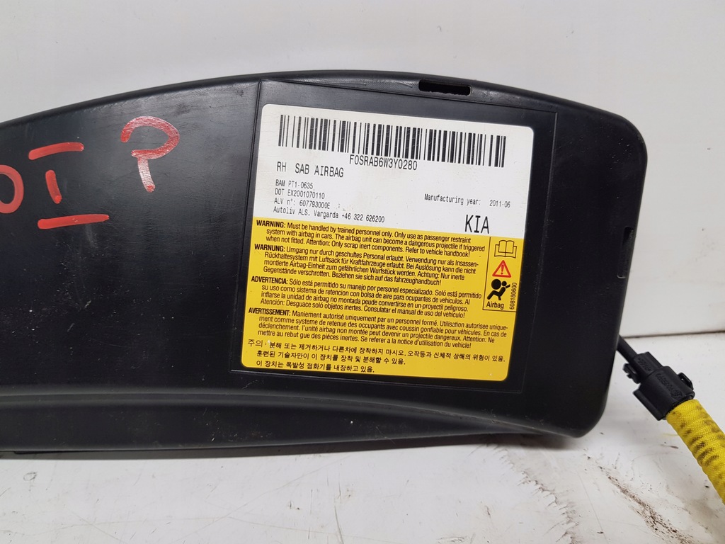фото №5, Kia ceed i pro подушка подушка безопасности сиденье левая правая 2011r