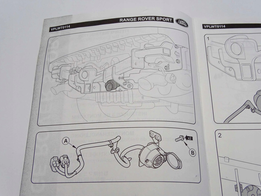 фото №8, Nowa оригінальна джгут wtyka фаркоп 13 pin range rover sport l494 vplwt0114