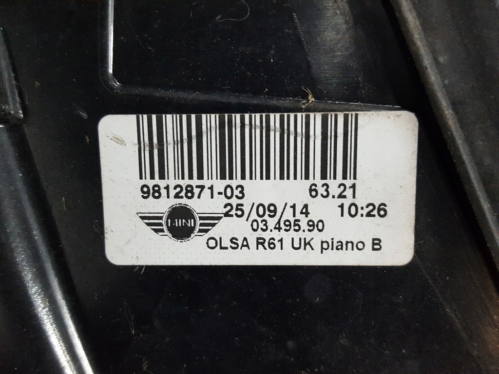 фото №6, Mini paceman r61 10r- лампа ліва задня