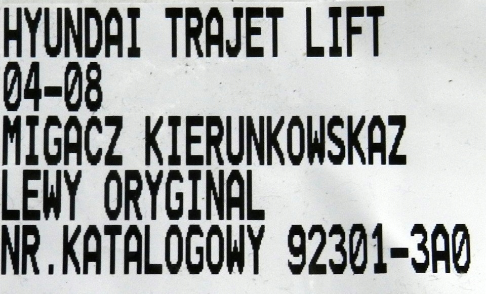 фото №6, Hyundai trajet i lift 04-08 поворотник левый перед