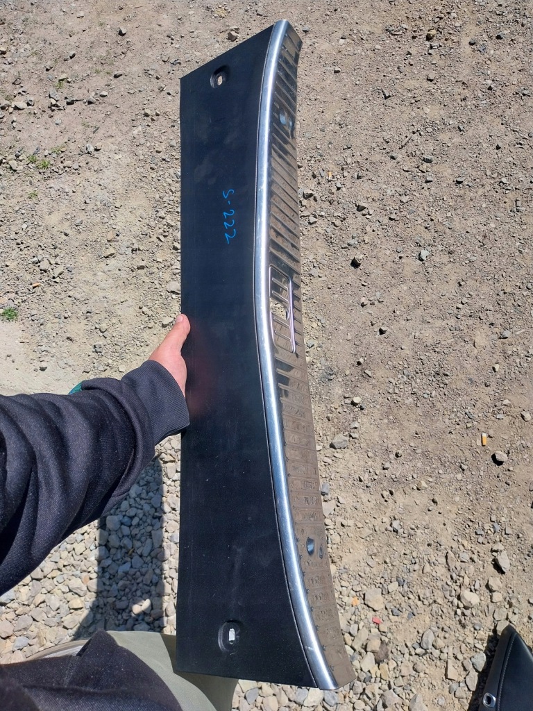 Купить Mercedes w222 защита поперечина заднего багажника накладка na pas задний хром