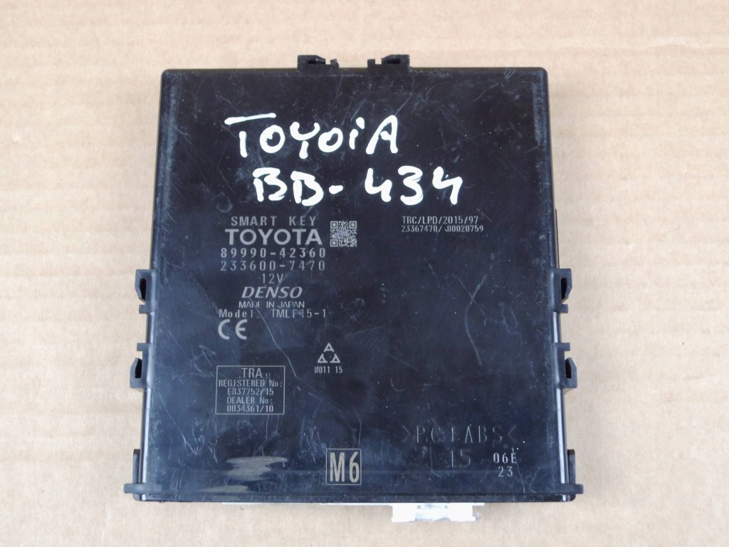 фото №1, Toyota rav4 v модуль бортовой компьютер блок управления smartkey 89990-42360