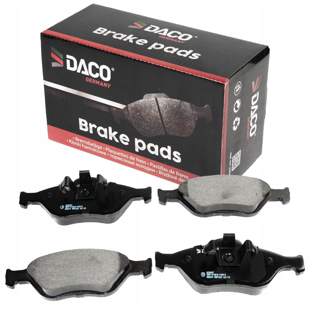 фото №1, Daco гальмівні колодки гальмівні ford fiesta iv v fusion ka puma mazda 2 dy перед