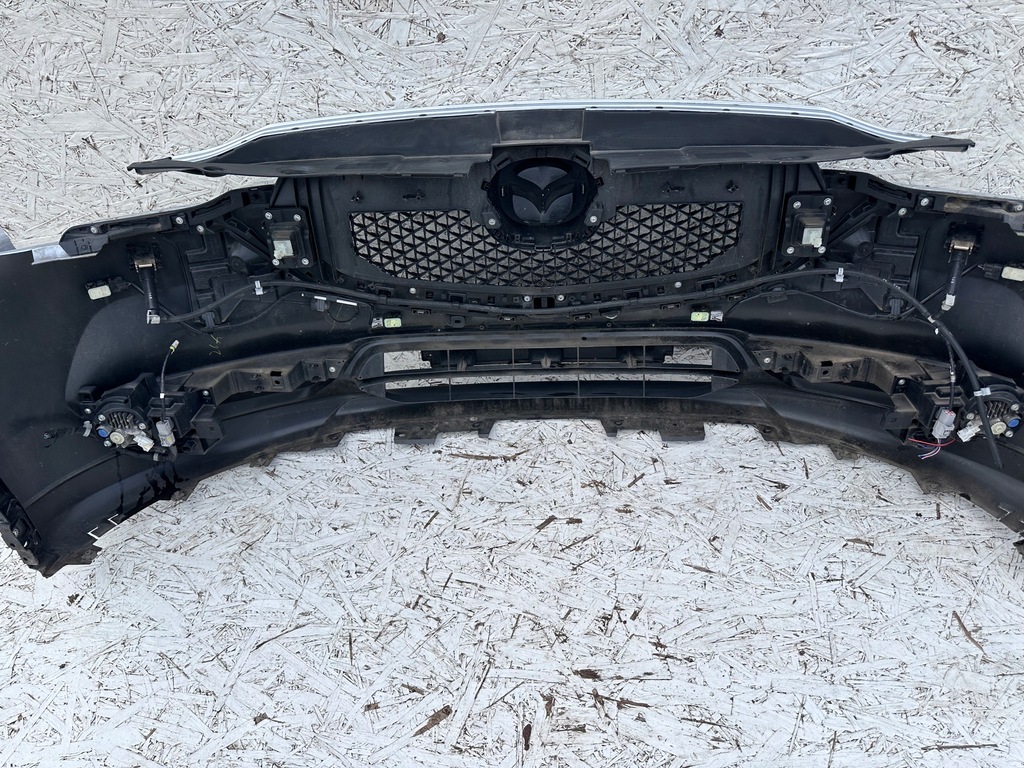 фото №6, Cx-5 ii 2017 - бампер перед передній сріблястий 45p pdc омивачі