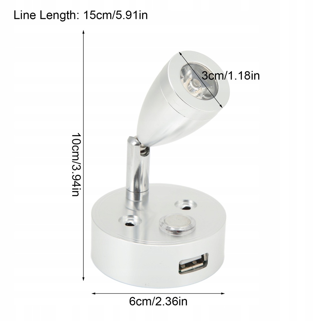 фото №15, 10v-30v лампа do czytania rv фара led