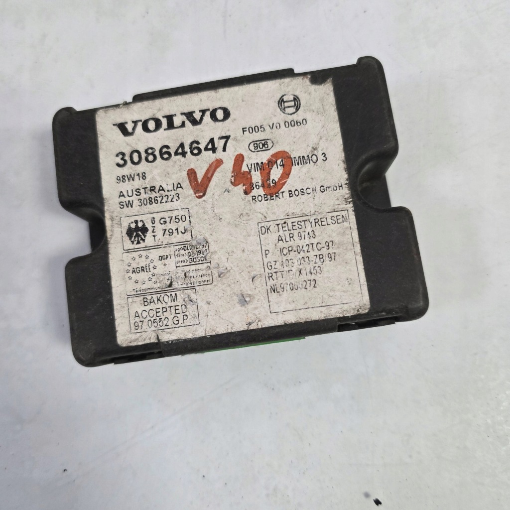 фото №1, Volvo s40, 30862223 модуль / блок керування імобілайзер